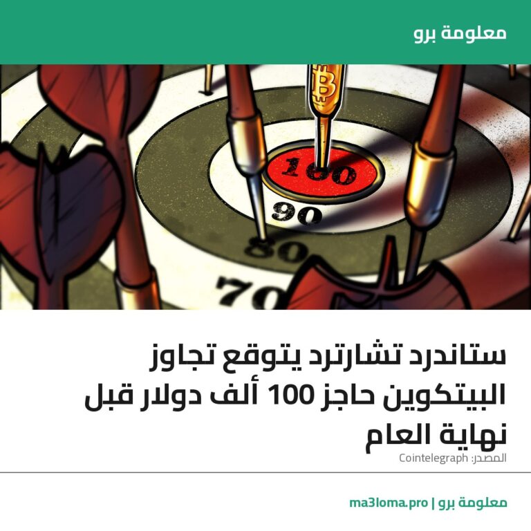 Read more about the article ستاندرد تشارترد يتوقع تجاوز البيتكوين حاجز 100 ألف دولار قبل نهاية العام